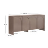 Μπουφές Aurelia Megapap χρώμα μόκα 180x45x80εκ. Μπουφές Aurelia Megapap χρώμα μόκα 180x45x80εκ.