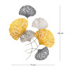 Διακοσμητικό τοίχου Metal Flower Megapap μεταλλικό χρώμα bronze - ασημί 75x100εκ. Διακοσμητικό τοίχου Metal Flower Megapap μεταλλικό χρώμα bronze - ασημί 75x100εκ.