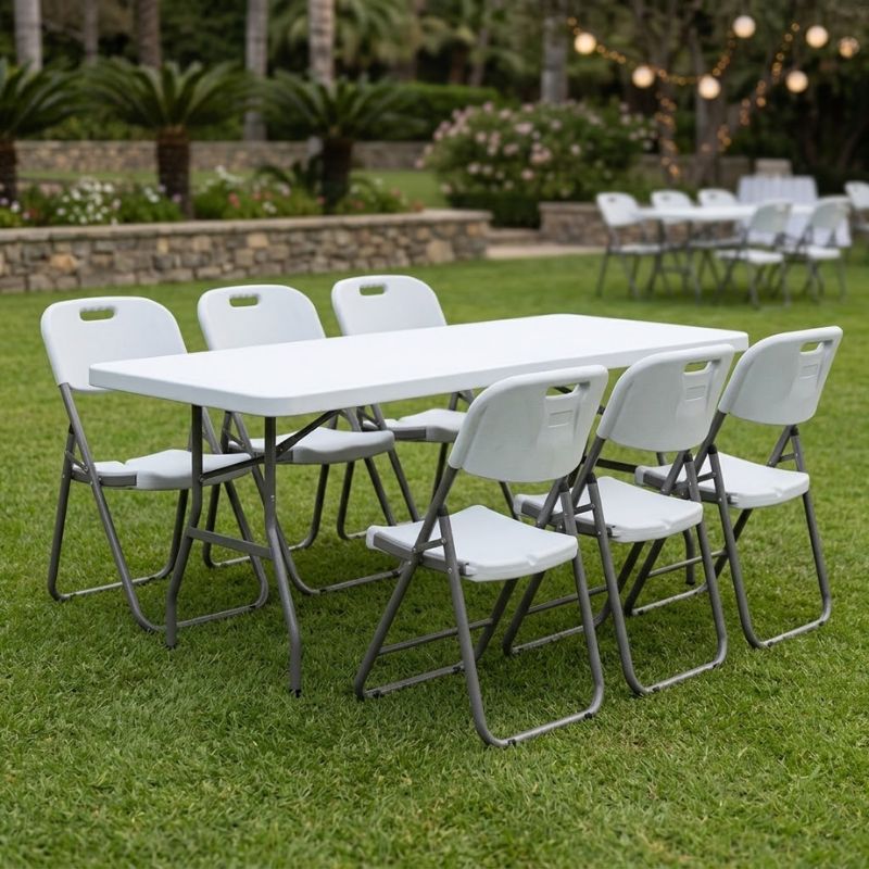 Τραπέζι catering - συνεδρίου Capri Megapap πτυσσόμενο - μονοκόμματη επιφάνεια χρώμα λευκό του πάγου 183x76x74εκ. Τραπέζι catering - συνεδρίου Capri Megapap πτυσσόμενο - μονοκόμματη επιφάνεια χρώμα λευκό του πάγου 183x76x74εκ.