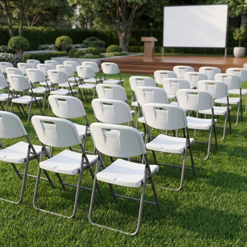 Καρέκλα catering - συνεδρίου Capri Megapap πτυσσόμενη χρώμα λευκό του πάγου 45x50x88εκ. 4 τμχ. Καρέκλα catering - συνεδρίου Capri Megapap πτυσσόμενη χρώμα λευκό του πάγου 45x50x88εκ. 4 τμχ.