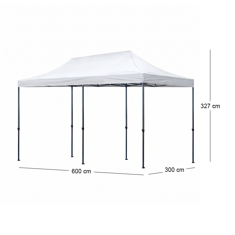 Κιόσκι - Gazebo Bari Megapap πτυσσόμενο μεταλλικός σκελετός - αδιάβροχο ύφασμα χρώμα λευκό 3x6x3,27m. Κιόσκι - Gazebo Bari Megapap πτυσσόμενο μεταλλικός σκελετός - αδιάβροχο ύφασμα χρώμα λευκό 3x6x3,27m.