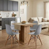 Σετ τραπεζαρία 5τμχ Allos - Nova Megapap χρώμα sapphire oak - γκρι 75x75x77εκ. Σετ τραπεζαρία 5τμχ Allos - Nova Megapap χρώμα sapphire oak - γκρι 75x75x77εκ.