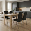 Σετ τραπεζαρία 5τμχ Darlen - Alma Megapap χρώμα sapphire oak - μαύρο 125x72x74εκ. Σετ τραπεζαρία 5τμχ Darlen - Alma Megapap χρώμα sapphire oak - μαύρο 125x72x74εκ.