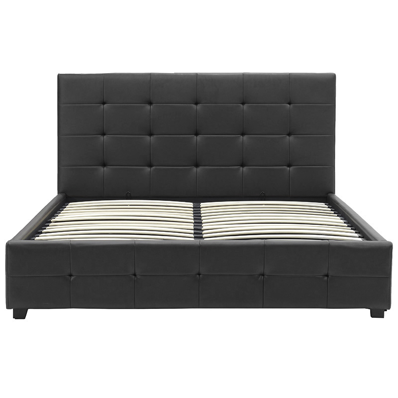 Κρεβάτι Roi pakoworld 160x200 PU μαύρο ματ + αποθηκευτικό χώρο ** Κρεβάτι Roi pakoworld 160x200 PU μαύρο ματ + αποθηκευτικό χώρο **