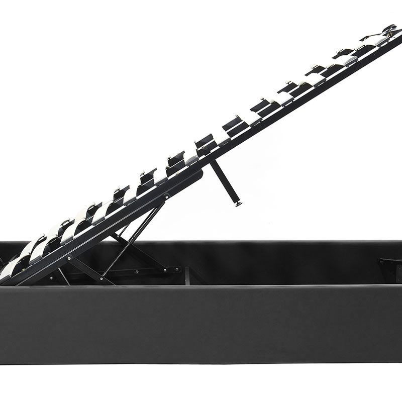 Κρεβάτι Roi pakoworld 160x200 PU μαύρο ματ + αποθηκευτικό χώρο ** Κρεβάτι Roi pakoworld 160x200 PU μαύρο ματ + αποθηκευτικό χώρο **