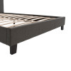 Κρεβάτι Nevil pakoworld 150x200 με ύφασμα χρώμα ανθρακί ** Κρεβάτι Nevil pakoworld 150x200 με ύφασμα χρώμα ανθρακί **