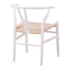 Καρέκλα Wishbone pakoworld rubberwood-σχοινί σε λευκή απόχρωση 53.5x57x74εκ ** Καρέκλα Wishbone pakoworld rubberwood-σχοινί σε λευκή απόχρωση 53.5x57x74εκ **
