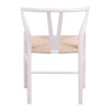 Καρέκλα Wishbone pakoworld rubberwood-σχοινί σε λευκή απόχρωση 53.5x57x74εκ ** Καρέκλα Wishbone pakoworld rubberwood-σχοινί σε λευκή απόχρωση 53.5x57x74εκ **