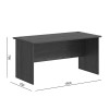 Γραφείο επαγγελματικό Fesialo pakoworld wenge 150x75x75εκ **