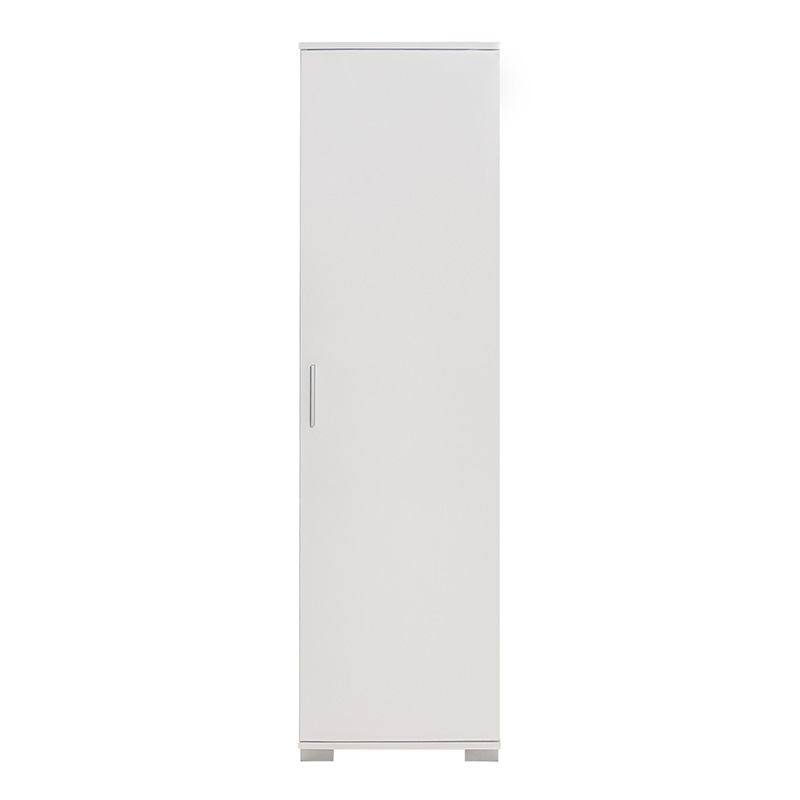 Ντουλάπι-στήλη Chad1 pakoworld λευκό gloss 45x32x169εκ **