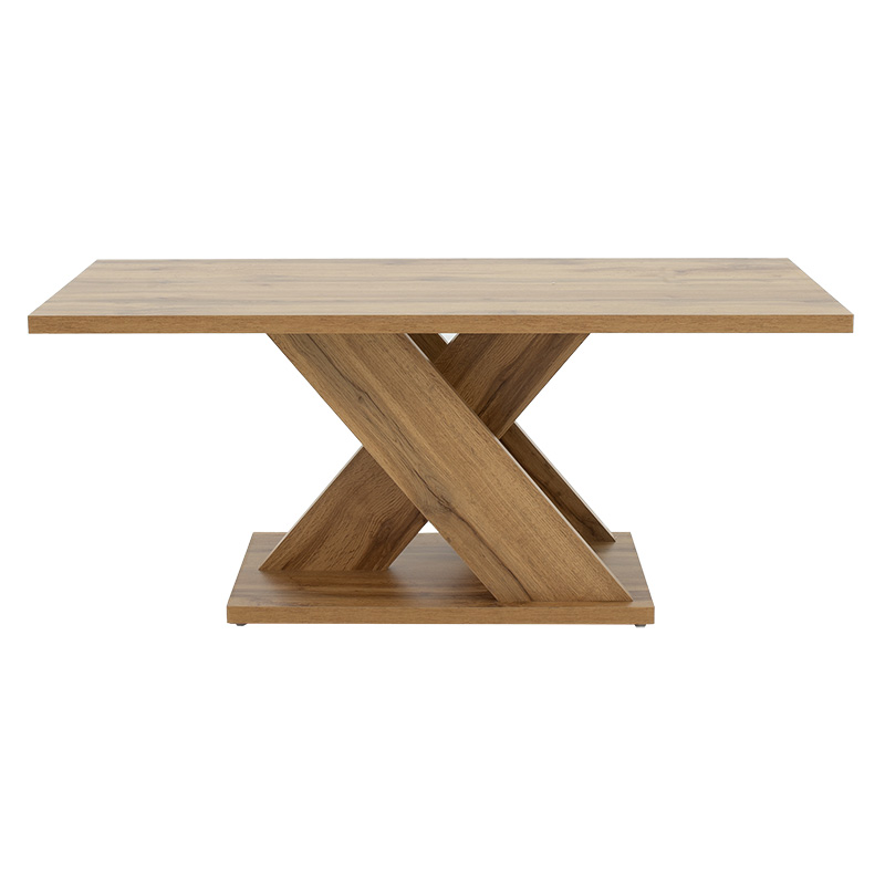 Τραπέζι σαλονιού Solange pakoworld χρώμα sonoma 110x55x47.5εκ **