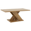 Τραπέζι σαλονιού Solange pakoworld χρώμα sonoma 110x55x47.5εκ **