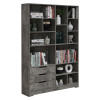 Βιβλιοθήκη Lucinda pakoworld γκρι oak 120x29.8x180.5εκ ** Βιβλιοθήκη Lucinda pakoworld γκρι oak 120x29.8x180.5εκ **