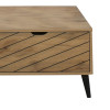 Τραπέζι σαλονιού Thelma pakoworld oak μελαμίνης 120x60x41.6εκ **