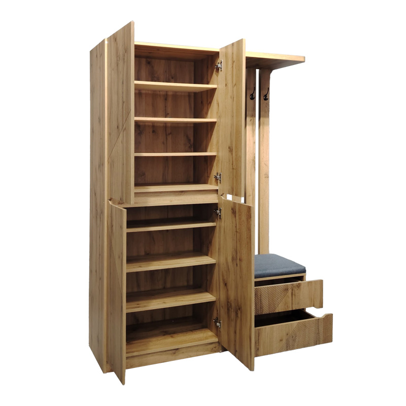 Έπιπλο εισόδου Zomie pakoworld σε oak απόχρωση 131x41.5x180.4εκ ** Έπιπλο εισόδου Zomie pakoworld σε oak απόχρωση 131x41.5x180.4εκ **