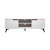 Έπιπλο τηλεόρασης Kemvio pakoworld  sonoma-λευκό 120x38x44εκ **