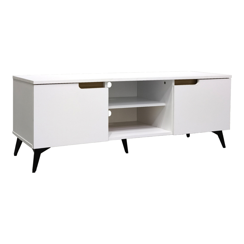 Έπιπλο τηλεόρασης Kemvio pakoworld  sonoma-λευκό 150x38x44εκ **