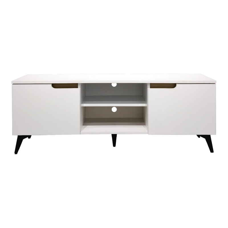 Έπιπλο τηλεόρασης Kemvio pakoworld  sonoma-λευκό 150x38x44εκ **