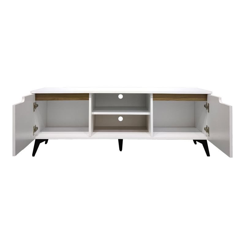 Έπιπλο τηλεόρασης Kemvio pakoworld  sonoma-λευκό 150x38x44εκ **