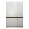 Ντουλάπα τρίφυλλη Merzia pakoworld sonoma-λευκό 120x46.5x183εκ ** Ντουλάπα τρίφυλλη Merzia pakoworld sonoma-λευκό 120x46.5x183εκ **