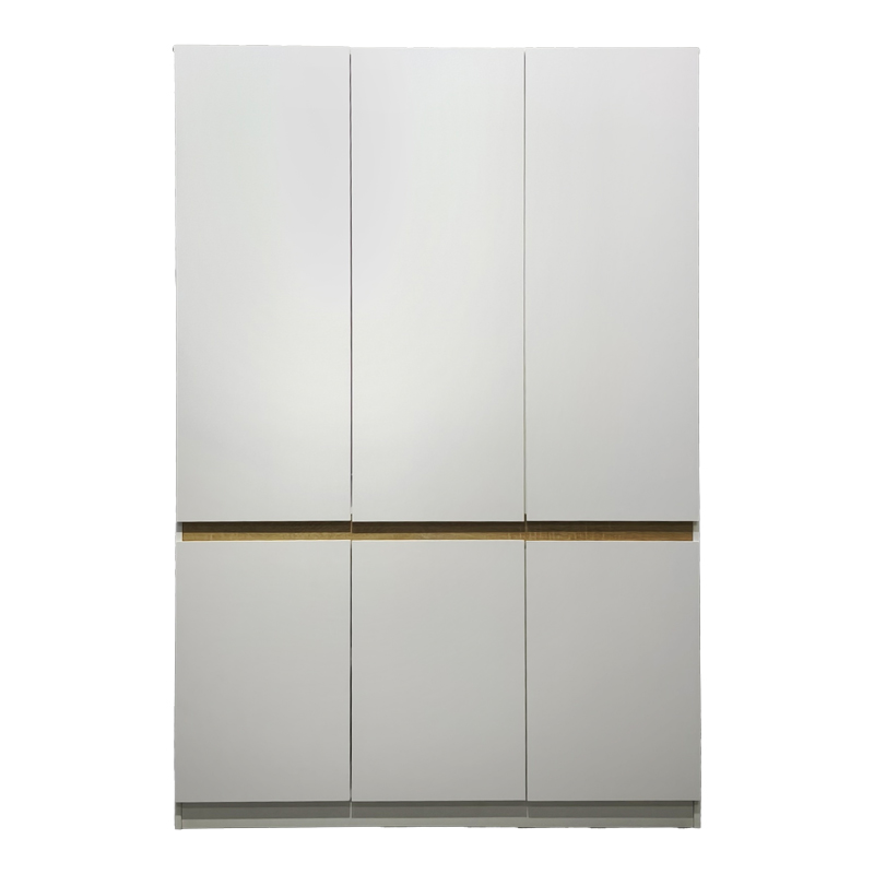 Ντουλάπα τρίφυλλη Merzia pakoworld sonoma-λευκό 120x46.5x183εκ ** Ντουλάπα τρίφυλλη Merzia pakoworld sonoma-λευκό 120x46.5x183εκ **