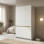 Ντουλάπα τρίφυλλη Merzia pakoworld  sonoma-λευκό 120x46.5x183εκ **