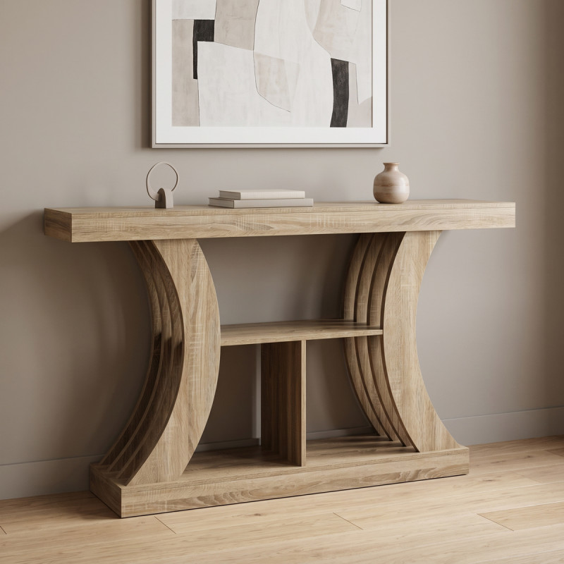 Κονσόλα Conde pakoworld sonoma 160x30x90εκ **