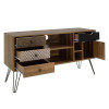 Έπιπλο τηλεόρασης Boho pakoworld καρυδί με μεταλλικά πόδια 120x39x64εκ ** Έπιπλο τηλεόρασης Boho pakoworld καρυδί με μεταλλικά πόδια 120x39x64εκ **