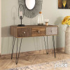 Κονσόλα Boho pakoworld καρυδί με μεταλλικά πόδια 100x50,5x74,5εκ ** Κονσόλα Boho pakoworld καρυδί με μεταλλικά πόδια 100x50,5x74,5εκ **