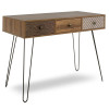 Κονσόλα Boho pakoworld καρυδί με μεταλλικά πόδια 100x50,5x74,5εκ ** Κονσόλα Boho pakoworld καρυδί με μεταλλικά πόδια 100x50,5x74,5εκ **