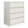 Συρταριέρα Kuanger pakoworld mdf σε λευκή απόχρωση 80x40x89εκ ** Συρταριέρα Kuanger pakoworld mdf σε λευκή απόχρωση 80x40x89εκ **