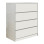 Συρταριέρα Kuanger pakoworld mdf σε λευκή απόχρωση 80x40x89εκ **