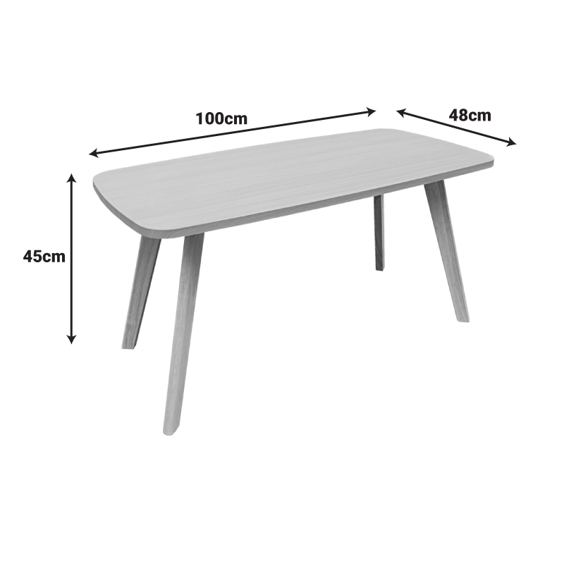 Τραπέζι σαλονιού Komela mdf σε φυσική απόχρωση 100x48x45cm ** Τραπέζι σαλονιού Komela mdf σε φυσική απόχρωση 100x48x45cm **