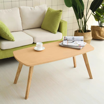 Τραπέζι σαλονιού Komela mdf σε φυσική απόχρωση 100x48x45cm **