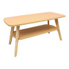 Τραπέζι σαλονιού Komela I mdf σε φυσική απόχρωση 100x48x45cm **