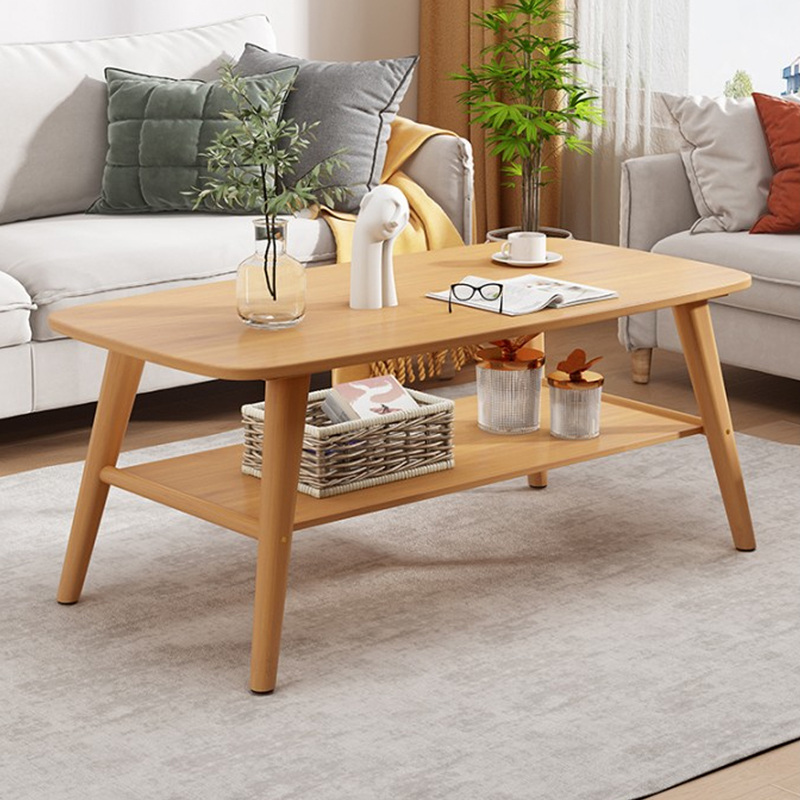 Τραπέζι σαλονιού Komela I mdf σε φυσική απόχρωση 100x48x45cm **
