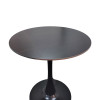 Τραπέζι Balou I pakoworld sintered stone σε μαύρο μαρμάρου Φ70x74εκ **