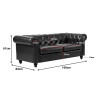 Kαναπές διθέσιος τ. Chesterfield pakoworld pu κυπαρισσί 160x84x67εκ ** Kαναπές διθέσιος τ. Chesterfield pakoworld pu κυπαρισσί 160x84x67εκ **