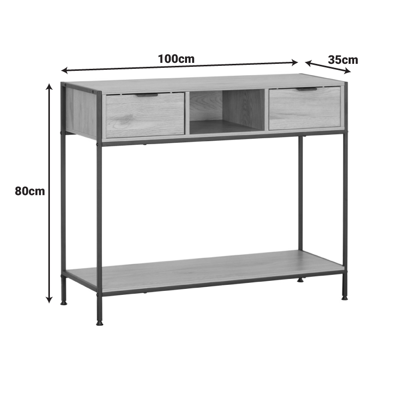 Κονσόλα Regando pakoworld σε oak απόχρωση με μαύρο μέταλλο 100x35x80εκ ** Κονσόλα Regando pakoworld σε oak απόχρωση με μαύρο μέταλλο 100x35x80εκ **