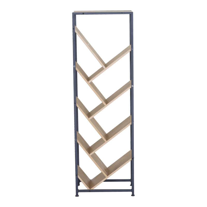 Βιβλιοθήκη Orunta pakoworld oak- μαύρο μέταλλο 40x26.5x125εκ ** Βιβλιοθήκη Orunta pakoworld oak- μαύρο μέταλλο 40x26.5x125εκ **