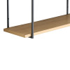 Ραφιέρα τοίχου Fema pakoworld oak με μαύρο μέταλλο 60x20x52εκ ** Ραφιέρα τοίχου Fema pakoworld oak με μαύρο μέταλλο 60x20x52εκ **