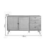 Μπουφές Oslo pakoworld sonoma 150x39x79εκ ** Μπουφές Oslo pakoworld sonoma 150x39x79εκ **