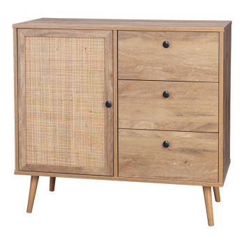 Μπουφές Oslo pakoworld σε sonoma απόχρωση 85x39x79εκ **