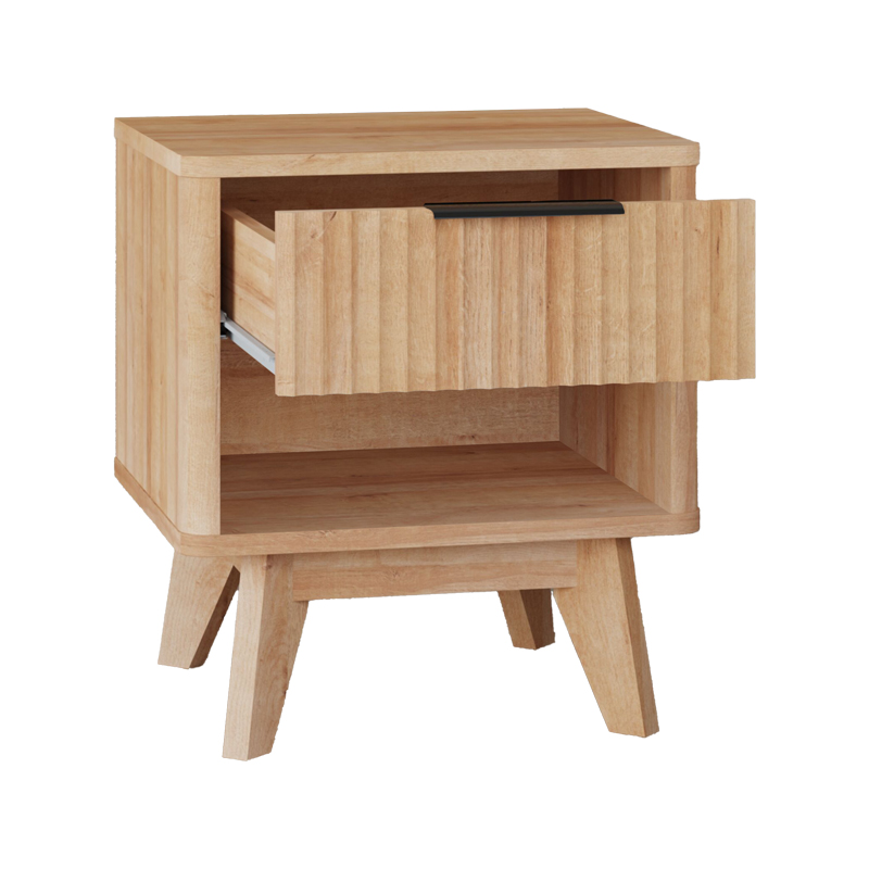 Κομοδίνο Hamea pakoworld mdf σε φυσική απόχρωση 45x39.5x50.2εκ ** Κομοδίνο Hamea pakoworld mdf σε φυσική απόχρωση 45x39.5x50.2εκ **