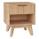 Κομοδίνο Hamea pakoworld mdf σε φυσική απόχρωση 45x39.5x50.2εκ **
