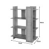 Βιβλιοθήκη Oslo pakoworld sonoma 75x32x95εκ **