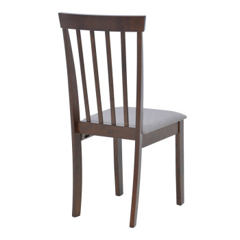 Καρέκλα Houston pakoworld rubberwood σε καρυδί απόχρωση 40x49x94εκ - 2τμχ. Καρέκλα Houston pakoworld rubberwood σε καρυδί απόχρωση 40x49x94εκ - 2τμχ.