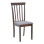 Καρέκλα Houston pakoworld rubberwood σε καρυδί απόχρωση 40x49x94εκ - 2τμχ.