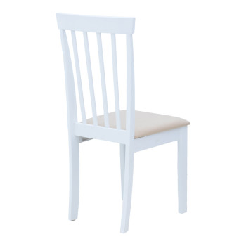 Καρέκλα Houston pakoworld rubberwood σε λευκή απόχρωση 40x49x94εκ - 2τμχ. Καρέκλα Houston pakoworld rubberwood σε λευκή απόχρωση 40x49x94εκ - 2τμχ.