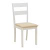 Καρέκλα Dallan pakoworld rubberwood λευκό 40x47.5x89εκ - 2τμχ. Καρέκλα Dallan pakoworld rubberwood λευκό 40x47.5x89εκ - 2τμχ.